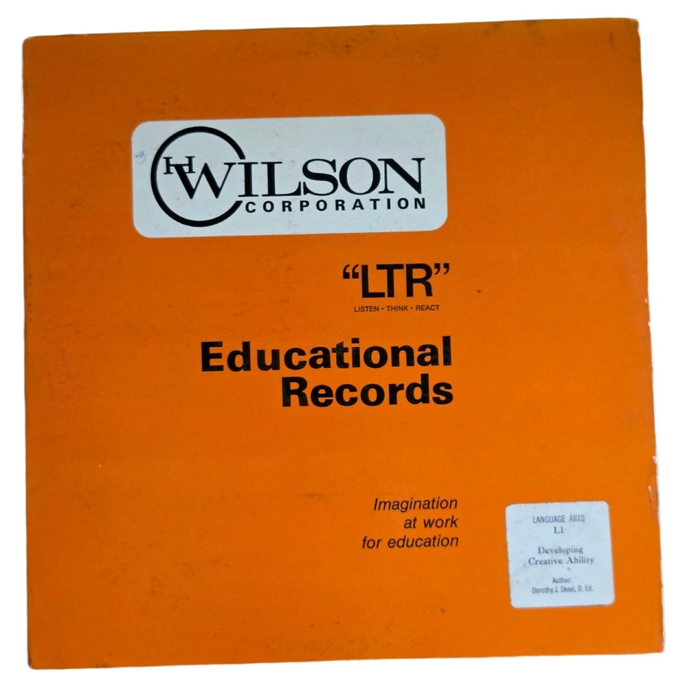 H Wilson LTR L1 Language Arts Educational Records Vintage Gatefold LP Vinyl EUC
